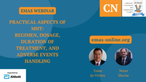 Practical Aspects of MHT: Regimen, dosage, duration of treatment, and adverse events handling (ZH)